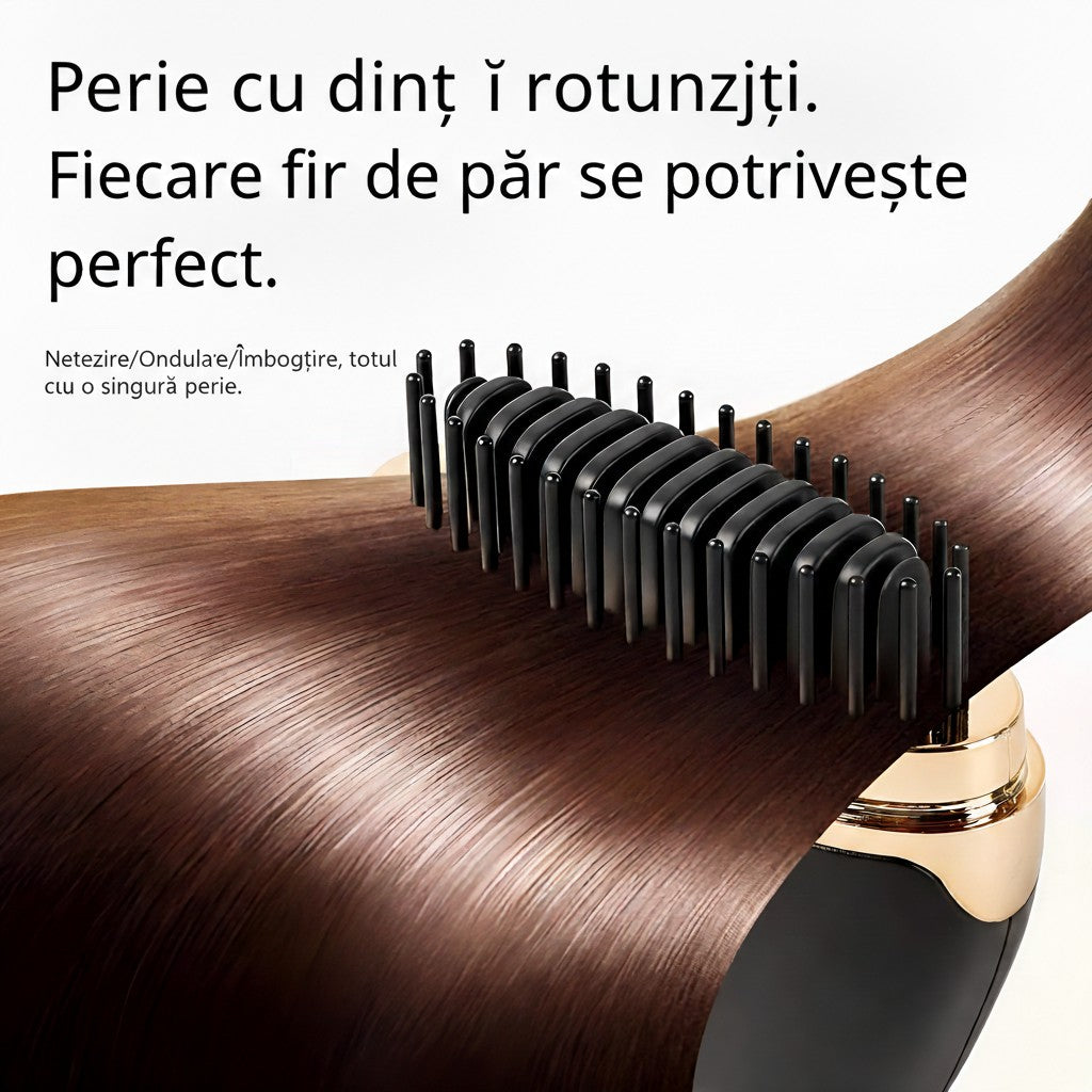 Mini perie de îndreptat părul reîncărcabilă - portabilă